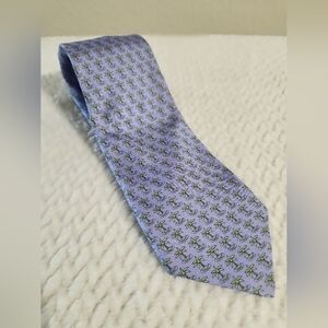 Vineyard Vines Men’s 100% silk palm tree pattern tie lilac purple